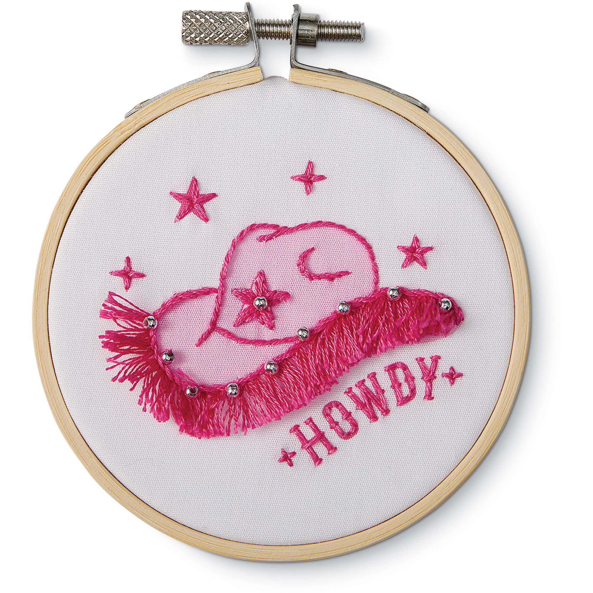 3.5" Cowboy Hat Embroidery Kit by Loops & Threads®